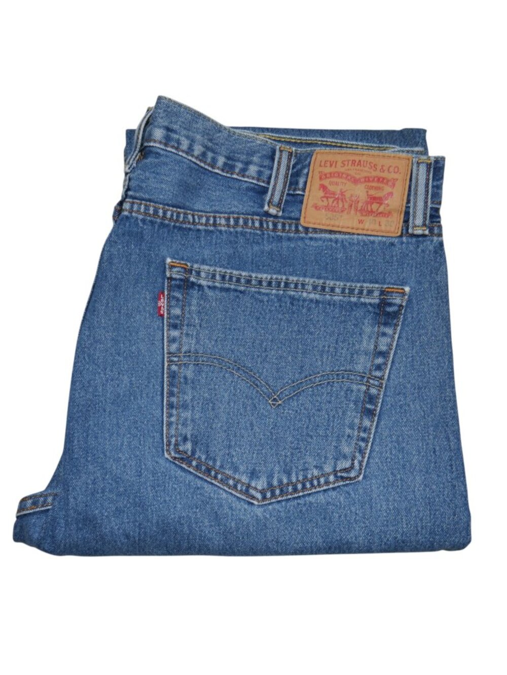 Levis 505 Regular Fit Jeans Men's Size 40x30 Blue 100% Cotton Stonewash Denim